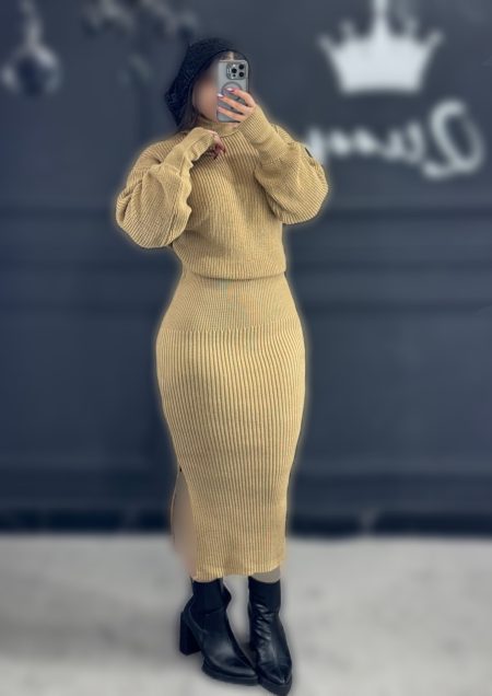 ست بافت تانگو خردلی