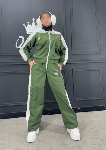 سویشرت شلوار alo سبز سفید