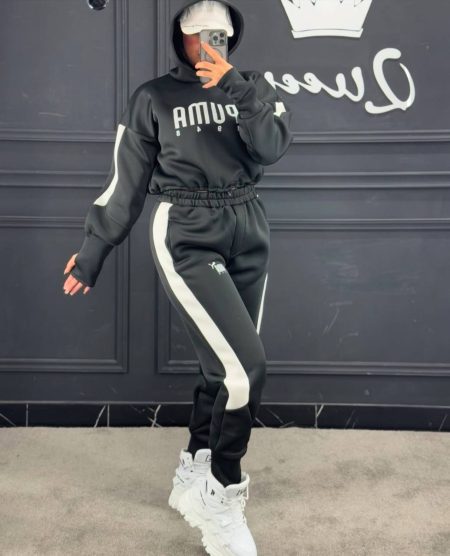 ست هودی شلوار پوما مشکی