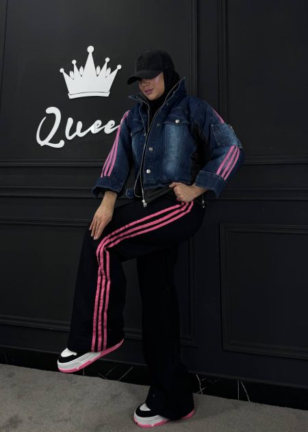 ست کاپشن سه خط مشکی