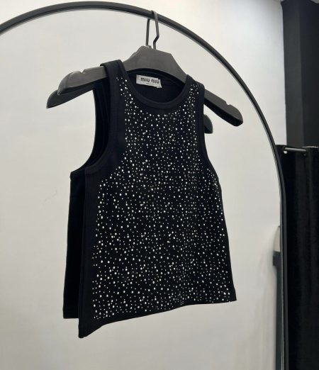 تاپ نگینی مشکی