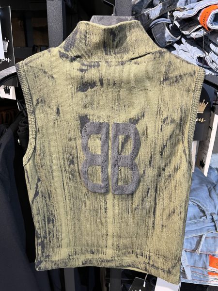 تاپ گلیتری یقه اسکی بالنسیاگا سبز