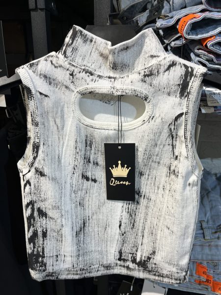 تاپ گلیتری یقه اسکی بالنسیاگا سفید (2)