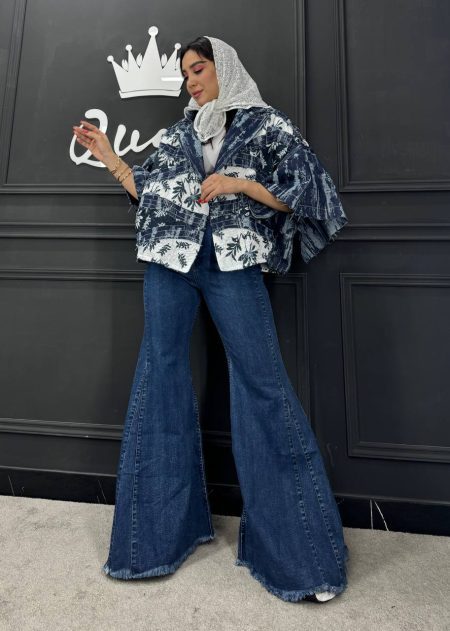 مانتو ژاکارد برگی (2)