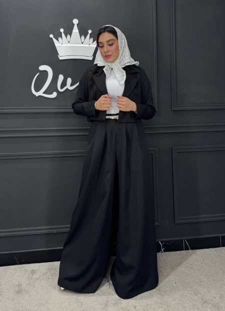 کت و شلوار بگ مشکی