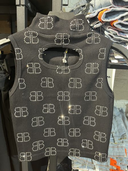 کراپ نگینی بالنسیاگا مشکی