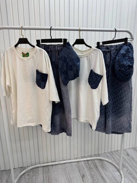 Alternative view of ست سه تیکه قد 90 کلاه دار کد 00201696