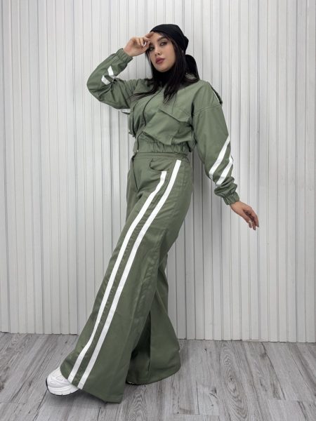 ست دو تیکه دو خط سبز