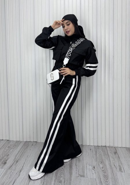 ست دو تیکه دو خط مشکی