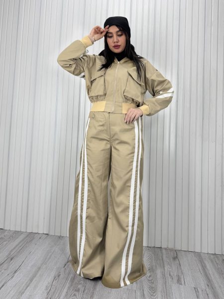 ست دو تیکه دو خط کرم