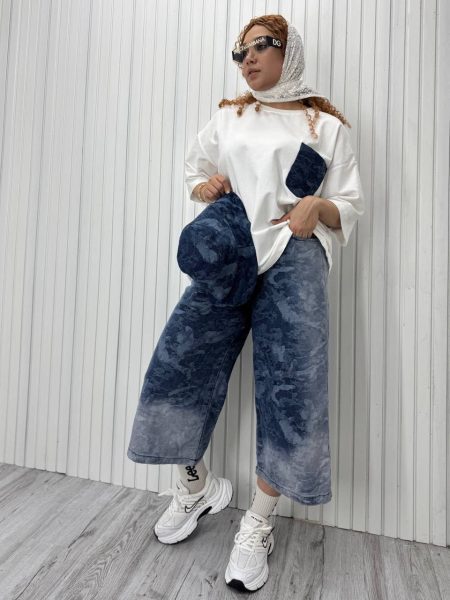 ست سه تیکه قد 90 کلاه دار ابری