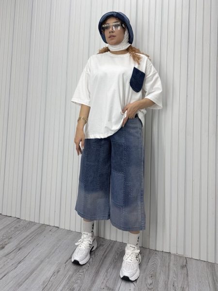 ست سه تیکه قد 90 کلاه دار خطی