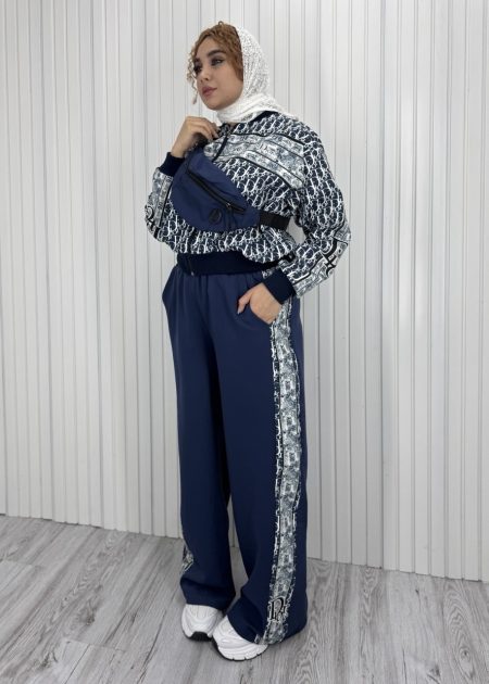 ست سه تیکه کیف دار دیور سرمه‌ای