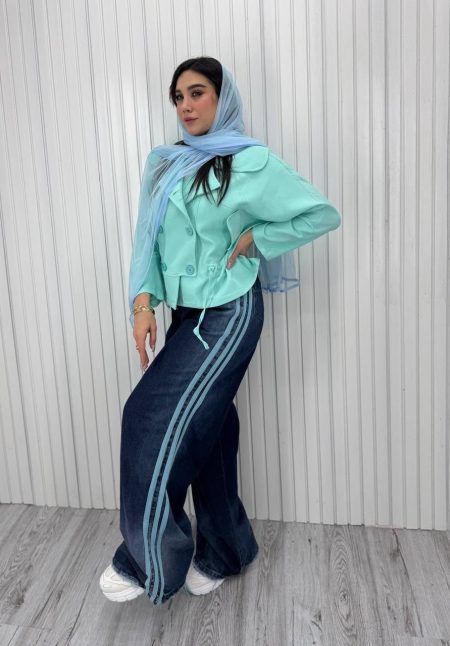 ست کت شلوار 3خط AK آدامسی