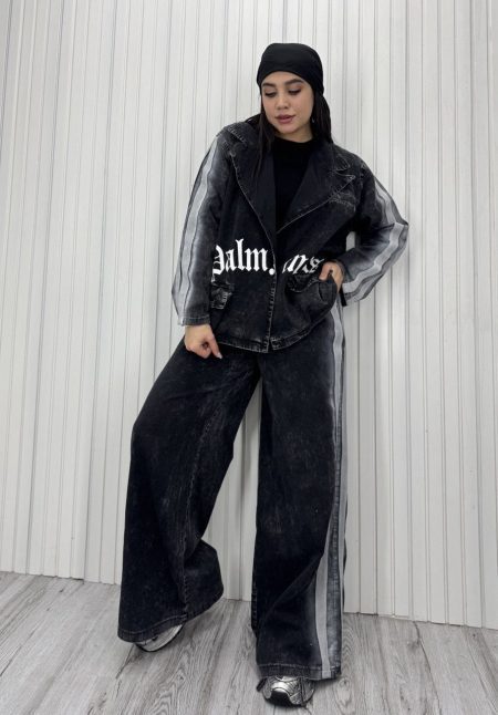 ست کت و شلوار بغل اسپری مشکی