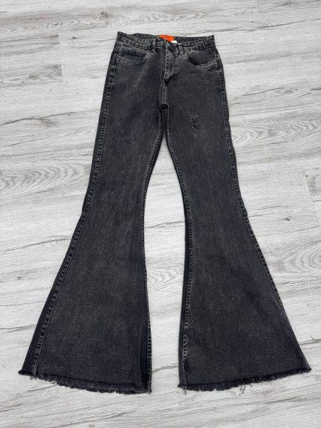 شلوار بوتکات ساده ذغالی