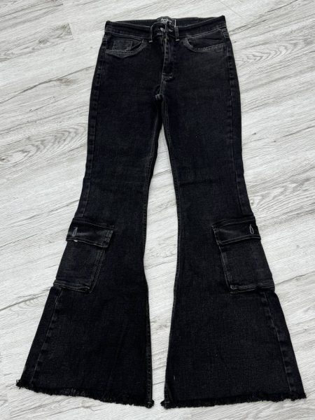 شلوار بوتکات کارگو ذغالی (2)