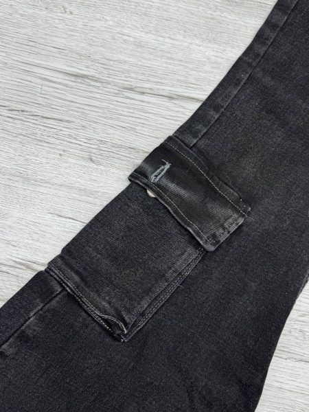 شلوار بوتکات کارگو ذغالی