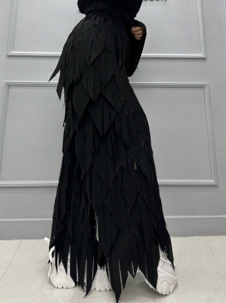 شلوار بگ سوزنی مشکی