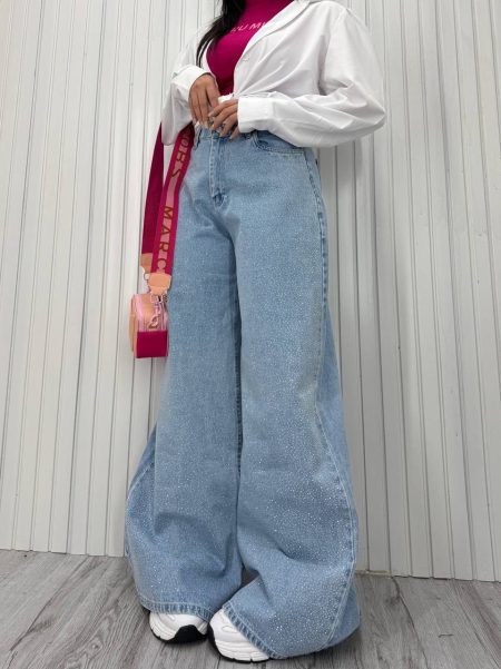 شلوار بگ فول نگین پرادا یخی