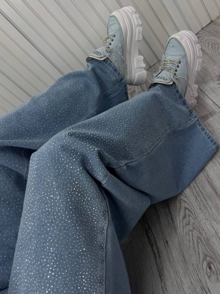 شلوار بگ فول نگین پرادا یخی