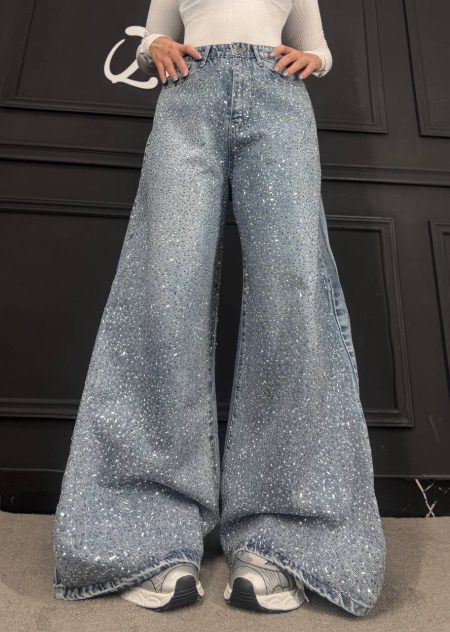 شلوار بگ فول نگین کثیف‌شور