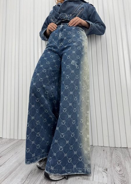 شلوار سوپر بگ میکی آبی