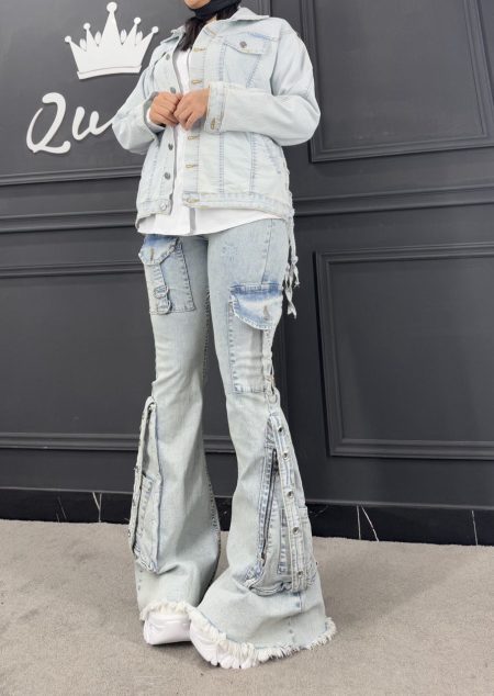 شلوار کارگو حلقه ای