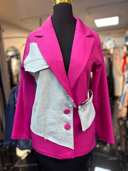 کت ترکیبی جین RED BUD سرخابی