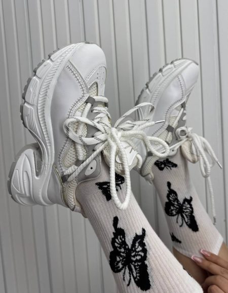 کتونی warior سفید طوسی (2)