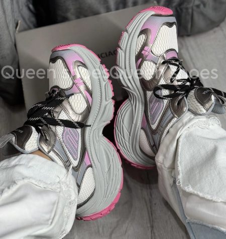 کتونی قایقی بالنسیاگا صورتی طوسی (2)