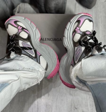 کتونی قایقی بالنسیاگا صورتی طوسی (3)