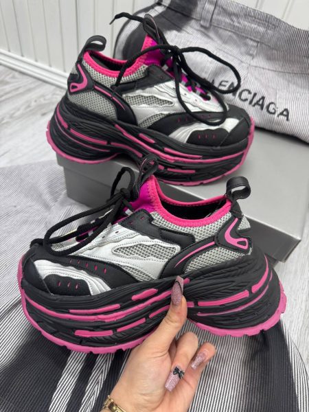 کفش لژدار بالنسیاگا ماکسمارا مشکی صورتی