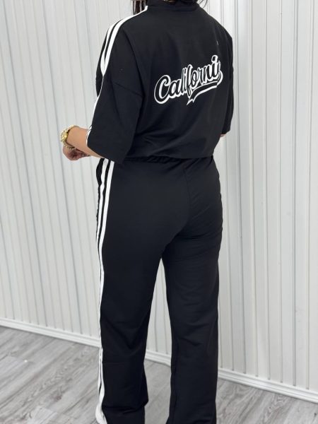 ست تیشرت شلوار 1987 مشکی (2)