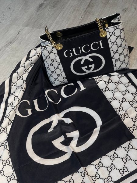 کیف شالدار 2 خانه gucci
