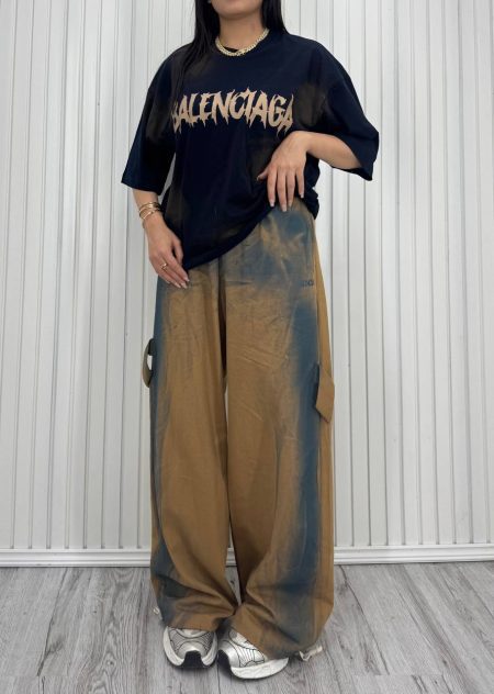 تی شرت شلوار بگ بالنسیاگا سرمه‌ای