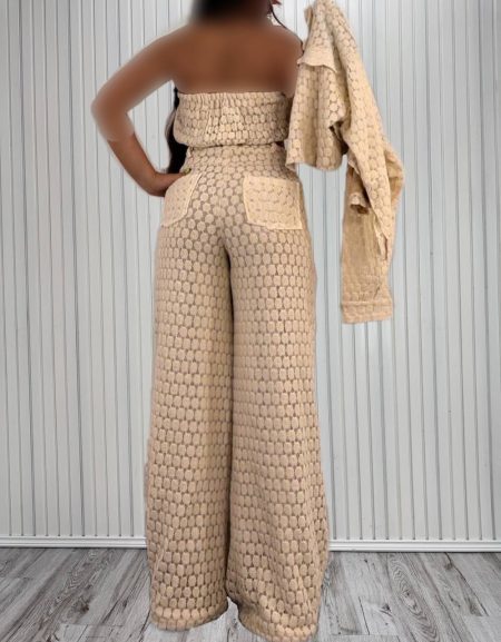 ست سه تیکه دانتل کرم (2)