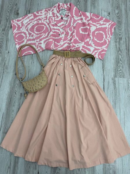 ست شومیز دامن infinity صورتی