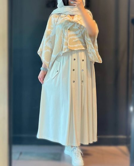 ست شومیز دامن infinity کرم