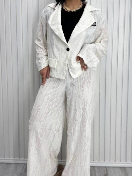 ست کت و شلوار فول زاپ balenciga