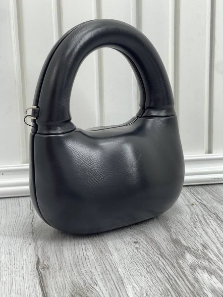 کیف مجلسی دمبلی مشکی چرمی