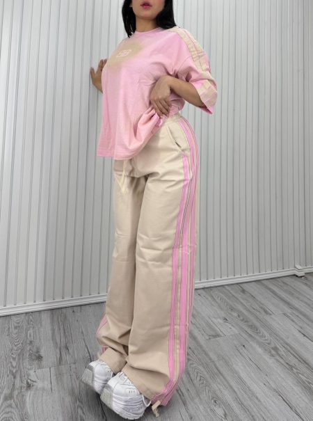 ست تی‌شرت و شلوار افشونهBalenciaga صورتی