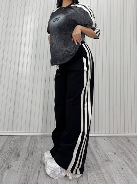ست تی‌شرت و شلوار افشونهBalenciaga مشکی (2)