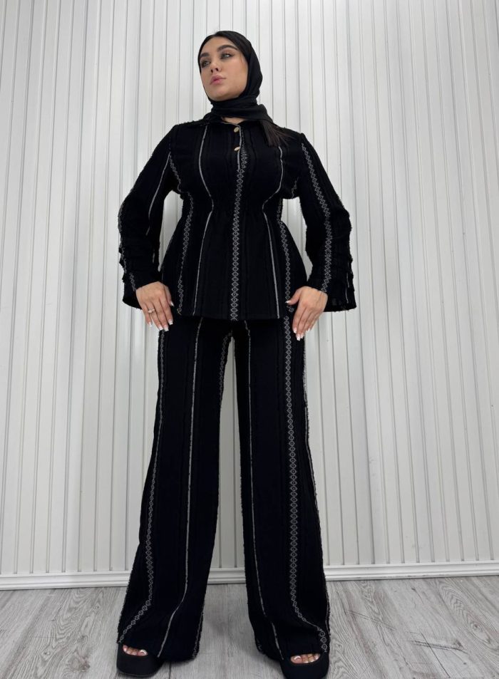 شومیز شلوار بگ کثیف دوز 002011368 - Image 2