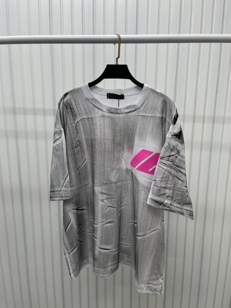 تی‌شرت باکسی براشBalenciaga سفید