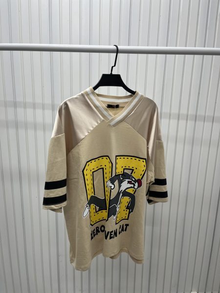 تی‌شرت بیسبالی CAT کرم