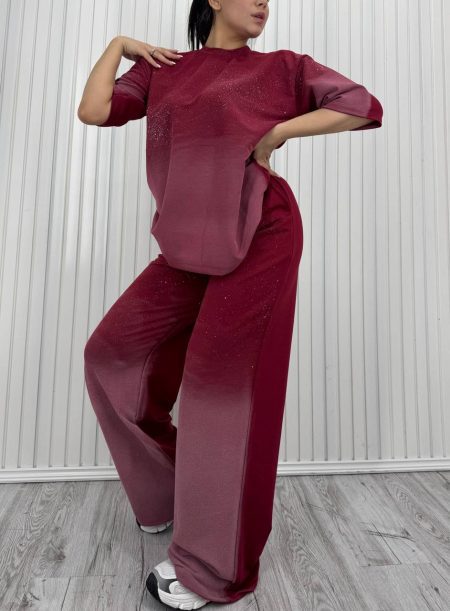 تی‌شرت و شلوار کهکشانی سرخابی