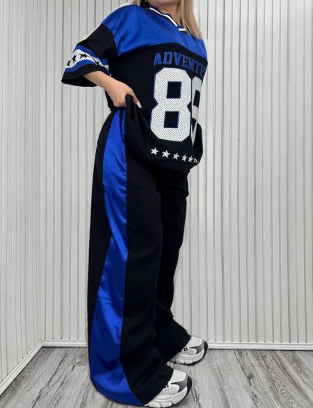 تی‌شرت‌و‌شلوار‌بیسبالی آبی