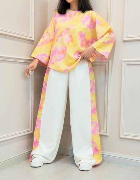 ست تی‌شرت و شلوار رنگینه (2)