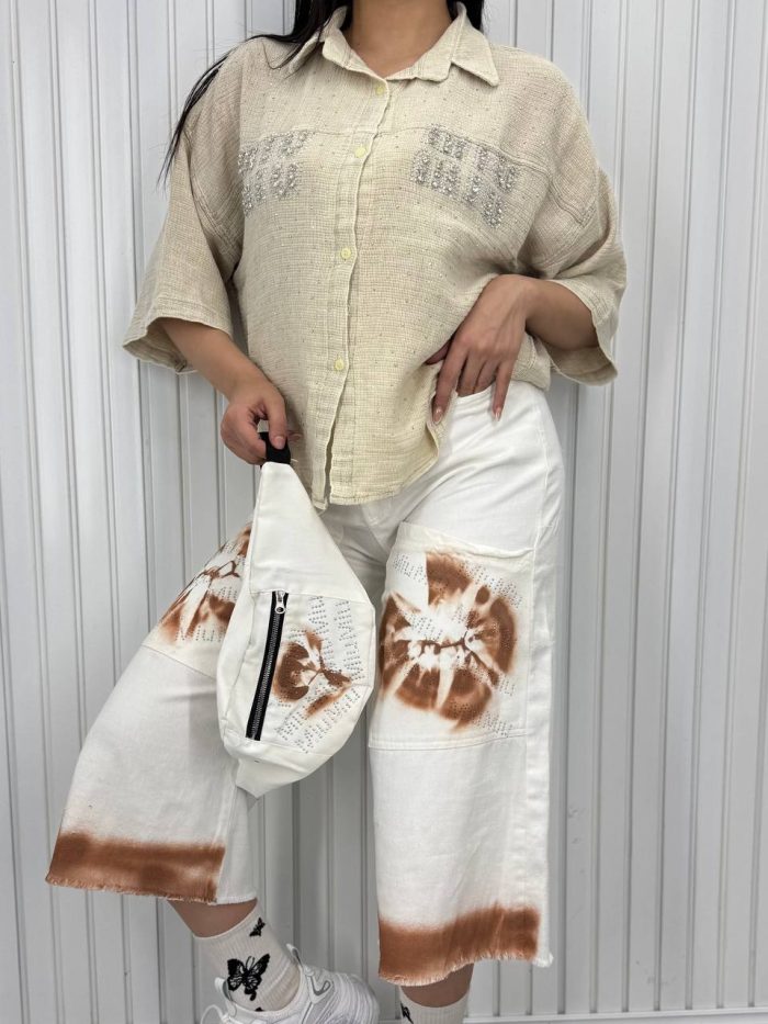 ست سه تیکه MIU MIU کرم